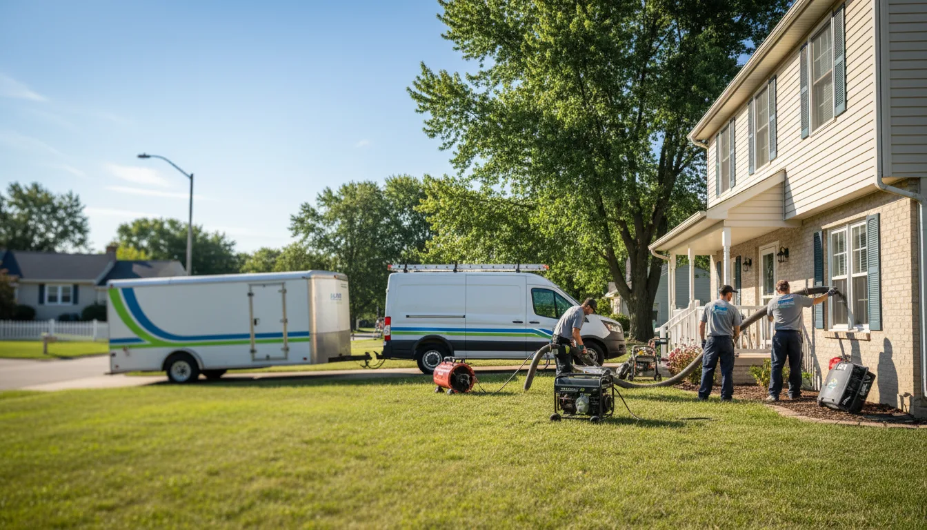 Flooded Basement Restoration And Cleanup With Repair in Penfield, NY near me